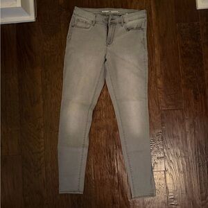 Old Navy Women's Light Gray Skinny Jeans tall
